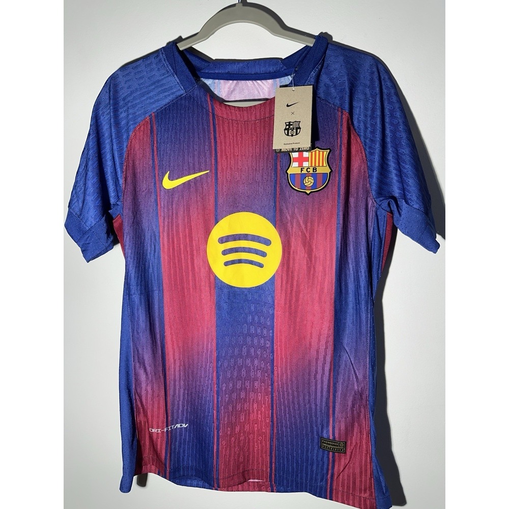 Nike FC Barcelona Soccer Jersey Shirt Blue Red Design NWT Mens' Small